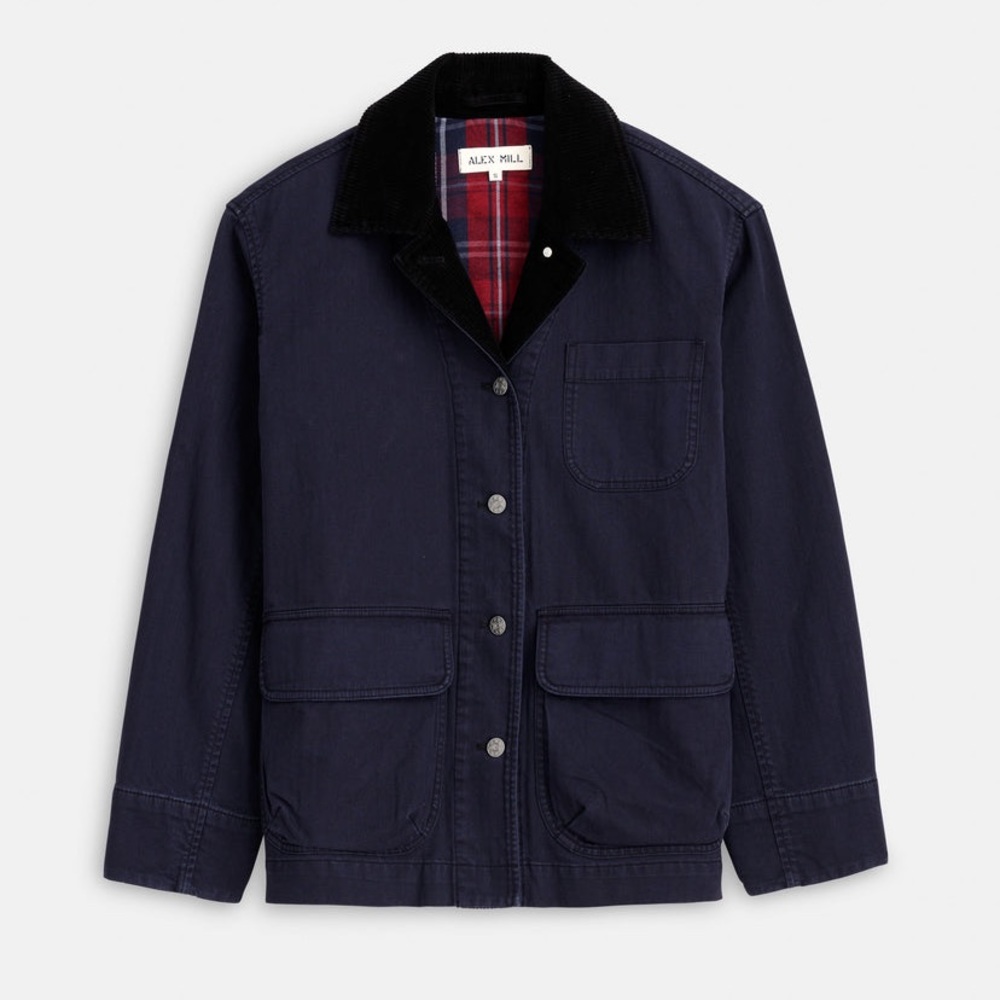 Alex Mill Navy Mel Field Jacket-Like New